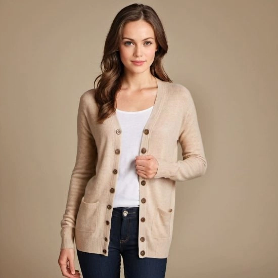 Cashmere Long Sleeve Cardigan Manufacturer