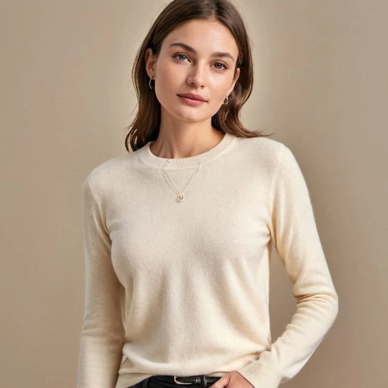 Cashmere Crew Neck Sweater - Apparel Wholesale Supplier in La Linea de la Concepcion, Gibraltar