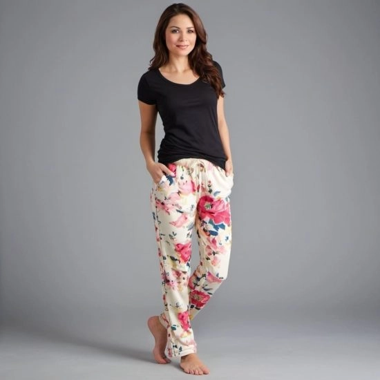 Floral Printed Lounge Pants - Apparel Wholesale Supplier in Oklahoma City, Oklahoma