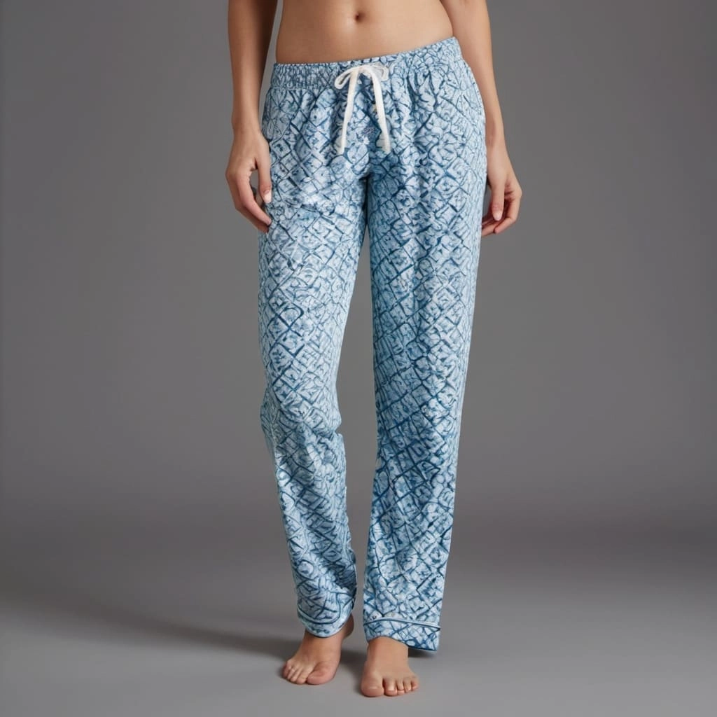 Manufacturer Of Patterned Pyjama Bottom With Drawstring Waist