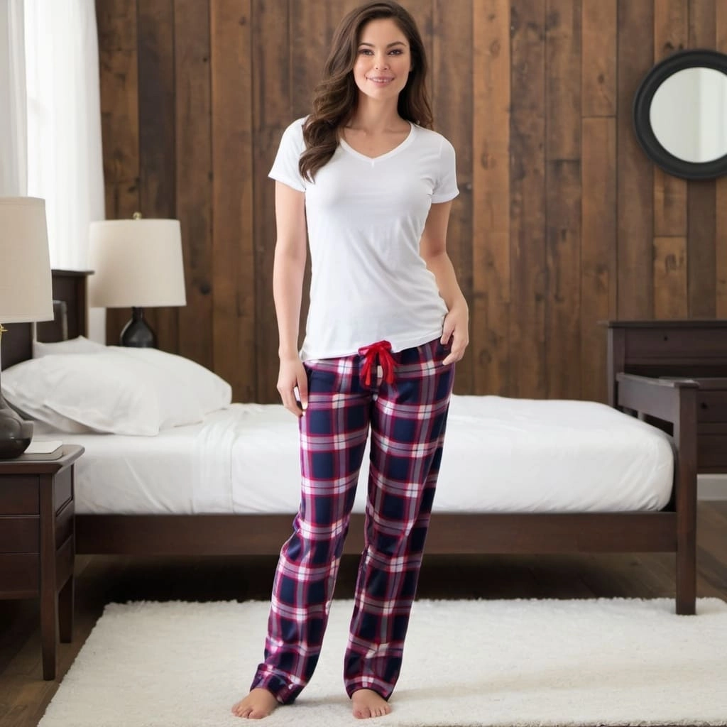 Plaid Patterned Pajama Pants Wholesaler