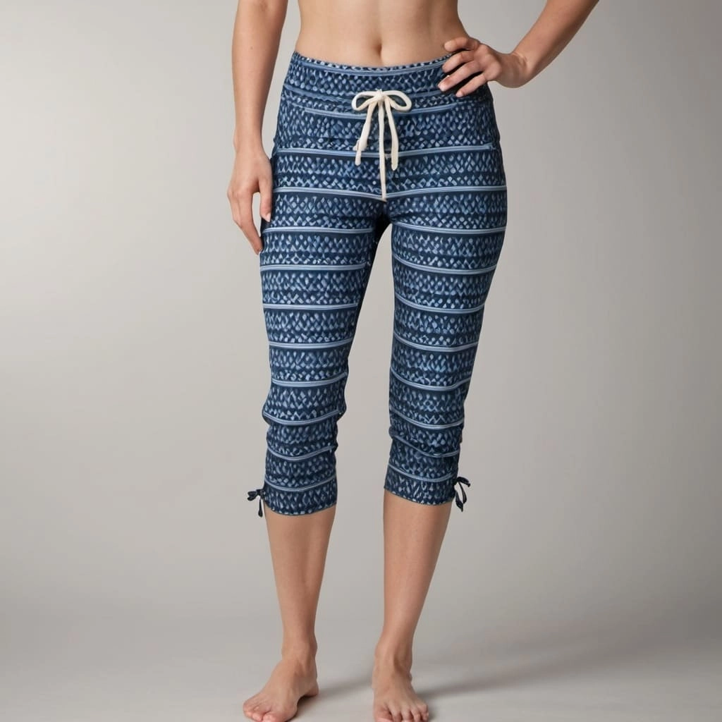 Printed High Waist Capris Exporter