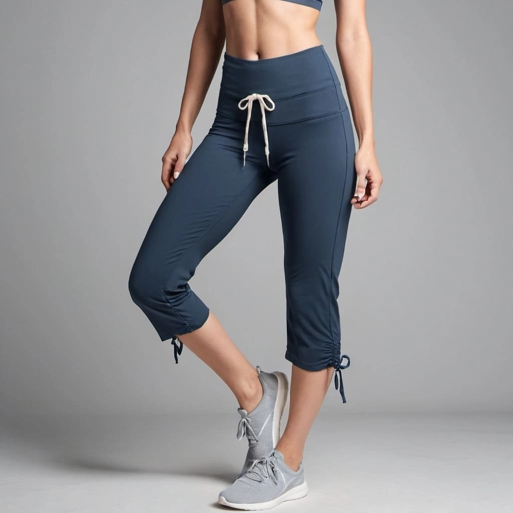 Solid High Waist Capri Exporter