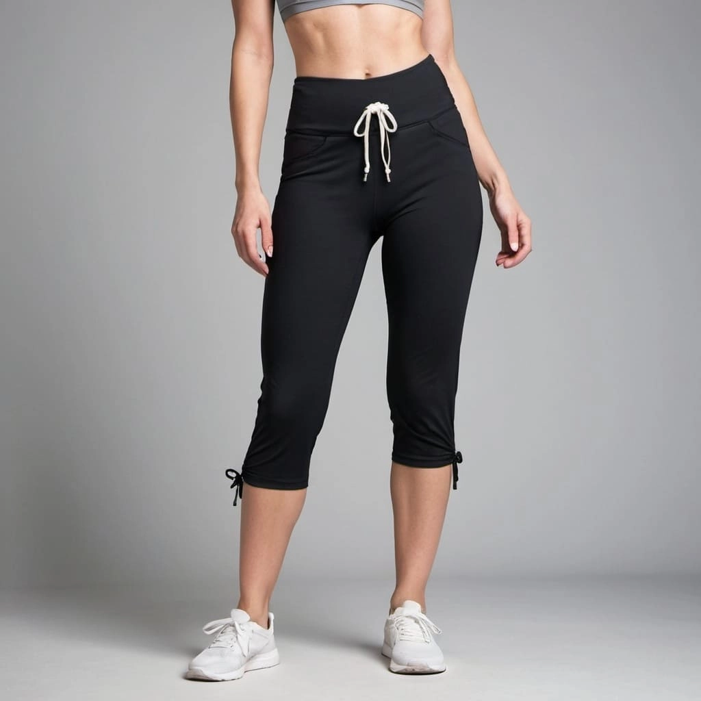 Solid High Waist Capri Supplier
