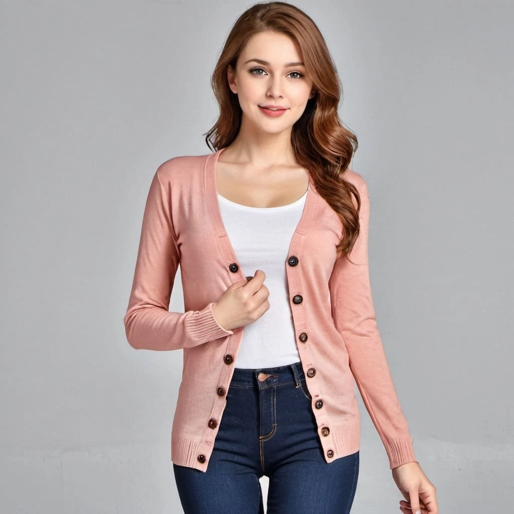 Supplier Of Crew Neck Knit Cardigan Sweater