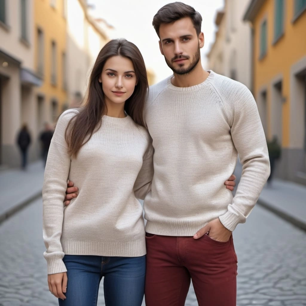 Exporter of Crew Neck Knit Cardigan Sweater