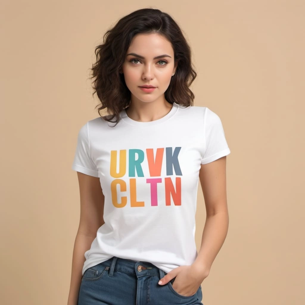 Typography Print T Shirt Exporter