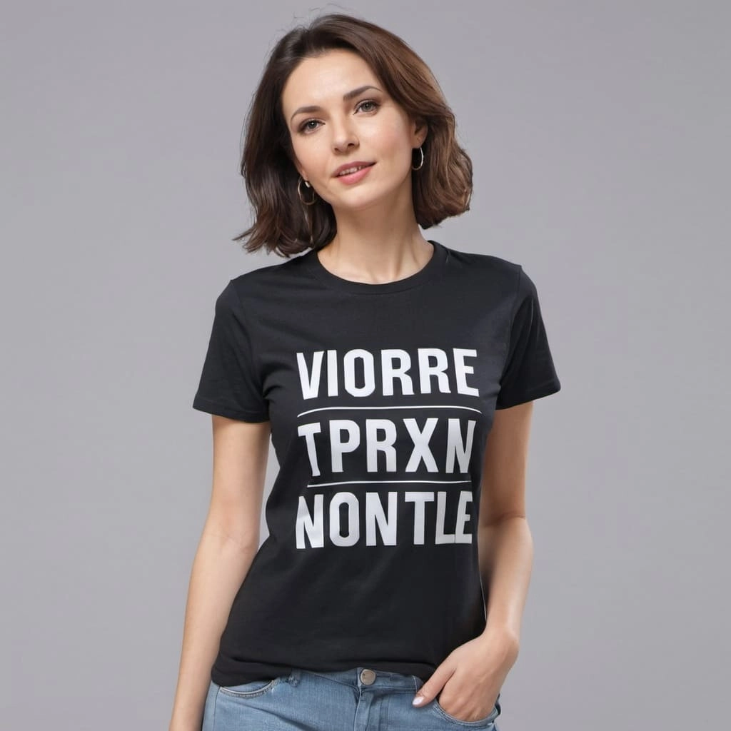 Typography Print T Shirt Supplier