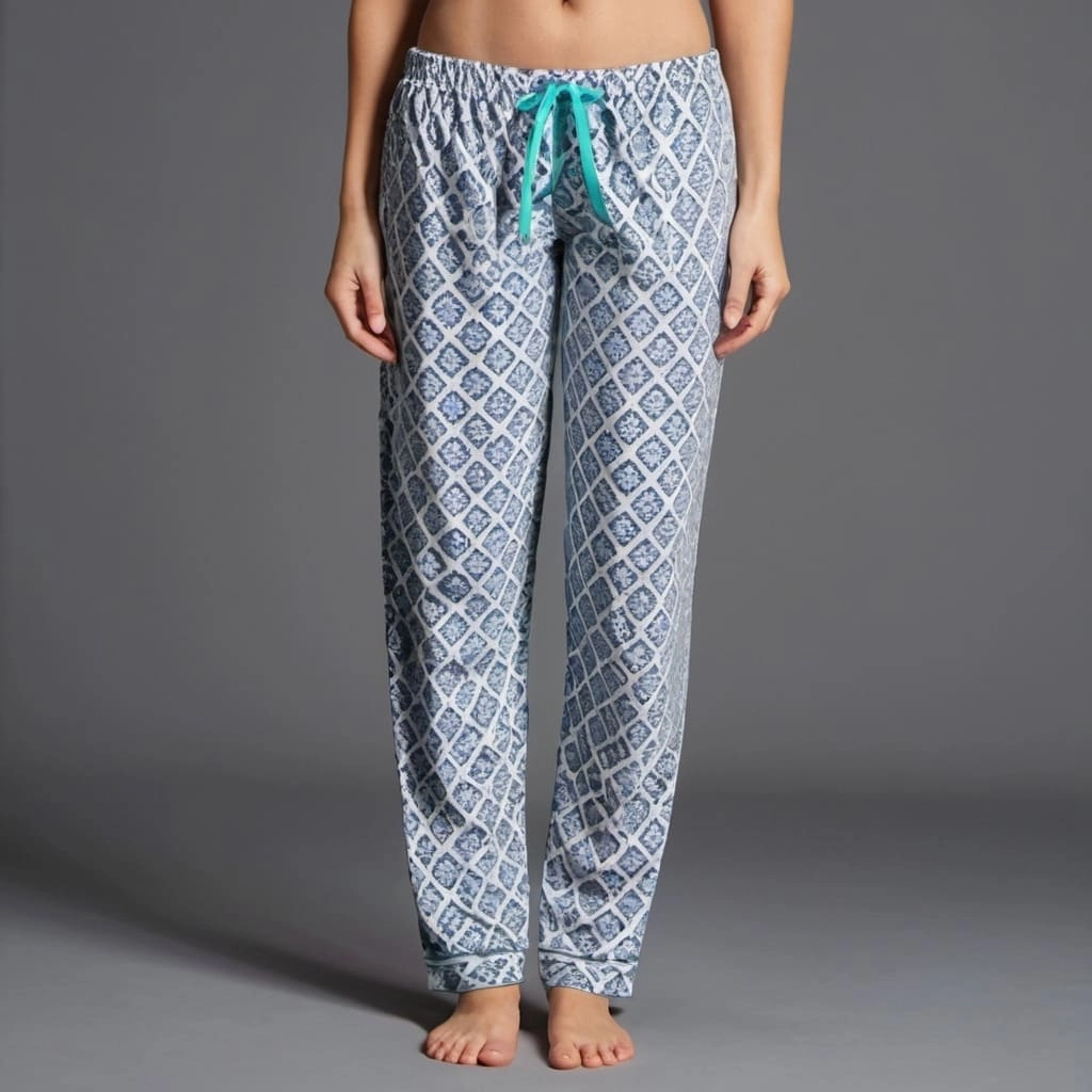 Wholesaler Of Patterned Pyjama Bottom With Drawstring Waist