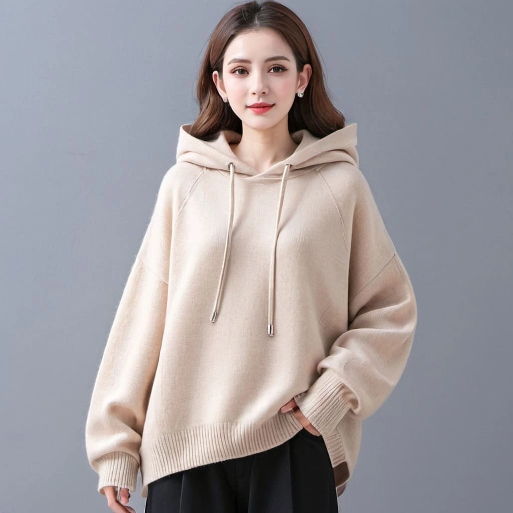 Women's Hooded Cashmere Sweater Exporter