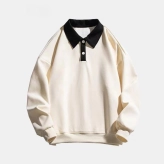 Manufacturer Polo Collar Sweatshirt