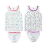 Cartoon Cotton Girls Underwear Kids Children Panties Baby Briefs Breathable Underwear 2pcs Sets Wholesale