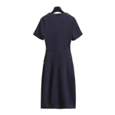 Supplier V Shape Neck Short Sleeve Dress