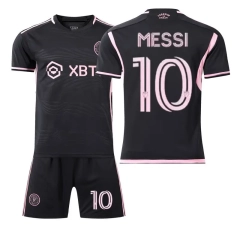 Messi 10 Soccer Jersey Pink Black Uniforms Soccer Wear Kit Inter Miami Jersey