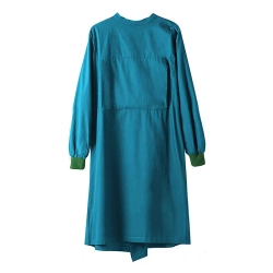 Unisex Stand Collar Long Sleeve Doctor Uniform