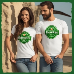 Vintage Heineken Imported Beer Logo T Shirt