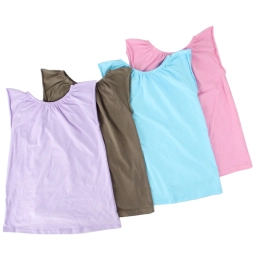 Simple Cheap Cotton Children Clothes Girls Underwaist Kids Clothing Sleeveless Summer T Shirt For Toddler Girls