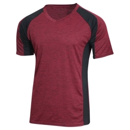 Quick Dry T Shirt Cut And Sew Apparel With Color Block Tshirt Color Combination T Shirt Polyester Fabrics For Sport T Shirts