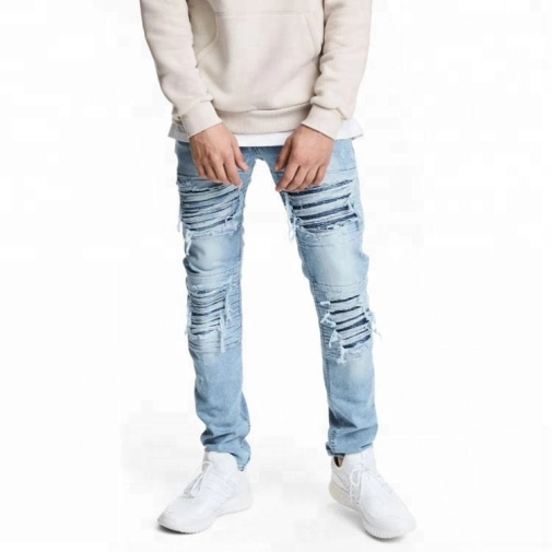 Wholesale Mens Jeans Denim Fabric Trendy Pants